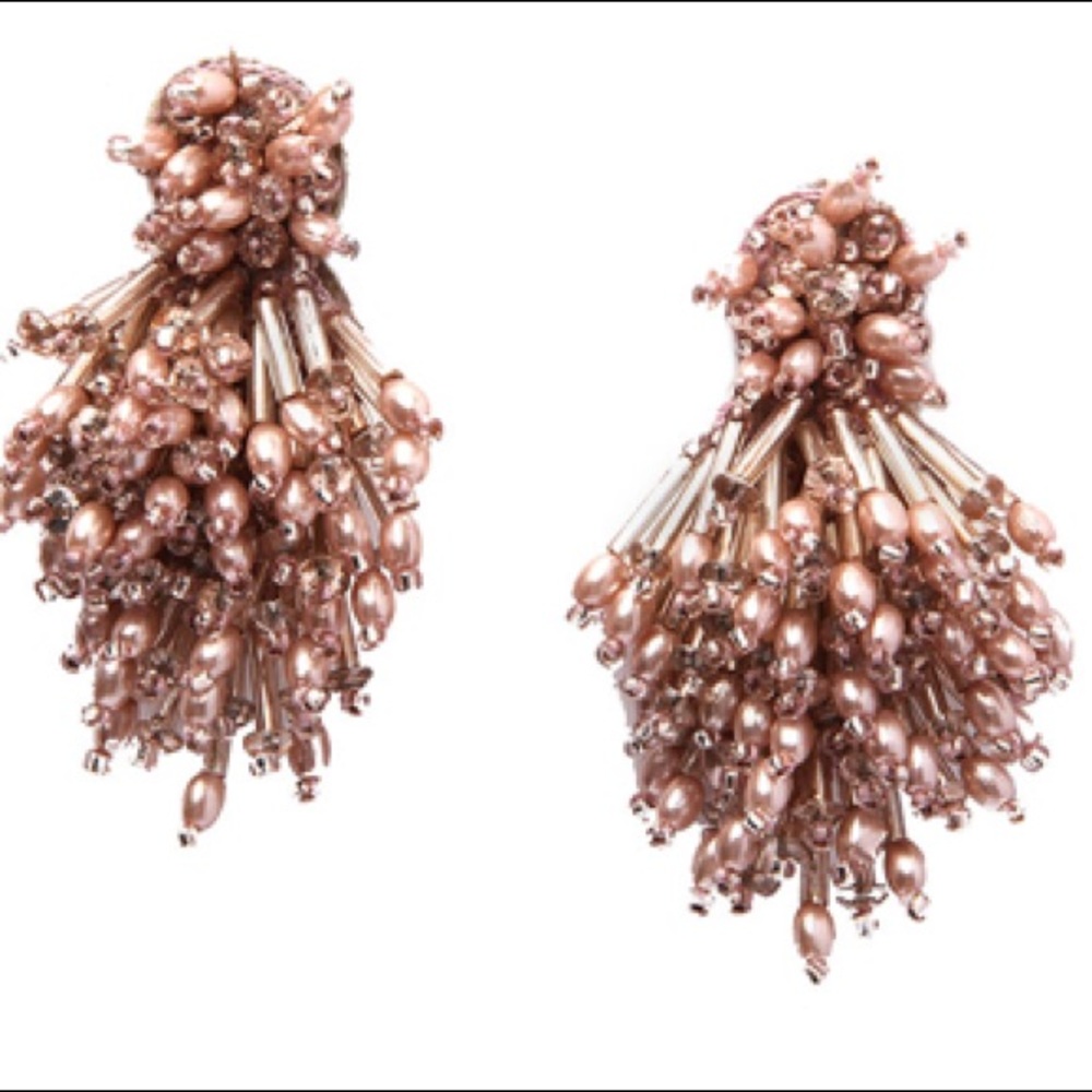 Mignonne Gavigan Pink Cluster Earrings - Picture 2 of 5